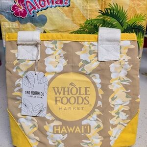 Whole Foods Hawaii Yellow Plumeria Lei Mini Tote Bag *Sold Out*